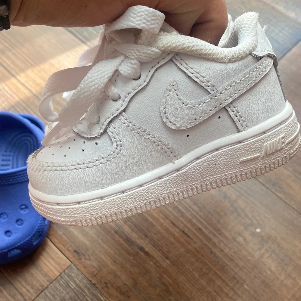 Bundle Nike and Crocs Kids' Blue Clogs and White Sneakers